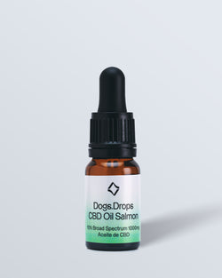 Image of Dogs.Drops CBD Oil Salmon (10ml) CBD + MCT + Salmón (Perros)