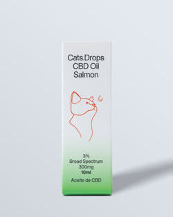 Image of Cats.Drops CBD Oil Salmon (10ml) 3% CBD + MCT + Salmón (Gatos)