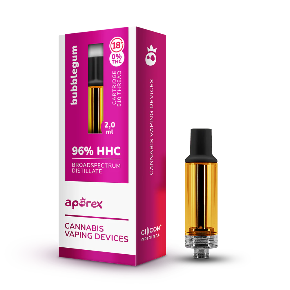 Pack 5 Cartuchos desechables de HHC al 96% 2ml (600 caladas)